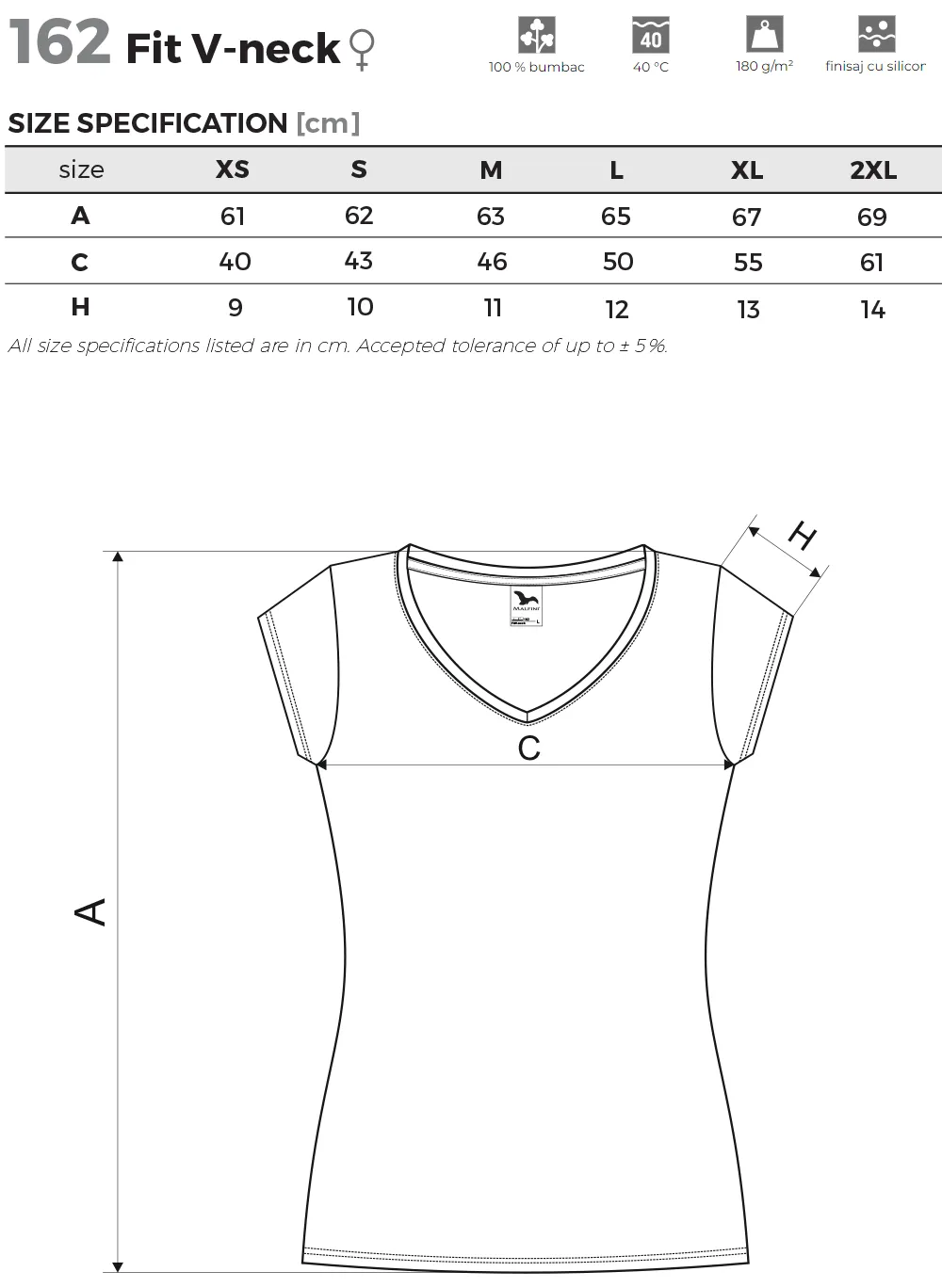 Tricou Femei Slim Fit V-neck 162 denim pentru brodat brodeaza broderie brodshine 60 (1)
