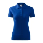 Tricou Polo Femei Pique pentru brodat albastru regal blue brodeaza brodshine 05